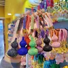 Argila de cerâmica broca completa cabaça corrente de carro anel de chaveiro pingente de chaveiro bolsa de casal pendurar pequenos presentes atacado