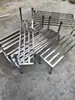 Base de Vaso de Flores de Aço Inoxidável Prateleira à Prova de Umidade para Cozinha Suporte para Máquina de Lavar Prateleira de Armazenamento Diversos Prateleira à Prova de Umidade de Aço Inoxidável