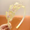 Grampo de Cabelo Novo com Bordado em Renda Estilo Fada para Meninas, Presilha de Cabelo Fofa com Pérolas para Cabelos Rebeldes, Acessório de Cabelo Lateral