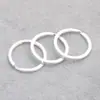 Argola de Chaveiro Metálica Plana 25-30mm Argola de Chaveiro Dupla Camada Acessórios para Joias DIY Acessórios para Chaveiro