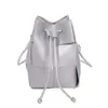 Bolso Cubo Nuevo de Cordón para Mujer Verano 2026, Bolso de Hombro Casual Simple para el Trabajo, Bolso Cruzado de Color Sólido Retro a la Moda