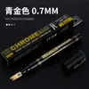 Marcador Metálico Cromado Marcador de Modelo Marcador Metálico Marcador Galvanizado Caneta de Pintura para Carro Caneta Retoque de Faixa Cromada