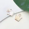 1 Pingente Branco com Gotejamento de Óleo, Pingente Pequeno para Pulseira e Colar, Acessório de Chaveiro DIY Feito à Mão Atacado