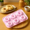 En Stock Molde de Silicona para Donas de 6 Piezas Molde de Silicona para Chocolate Molde de Calabaza Hecho a Mano DIY Pastel de Arroz