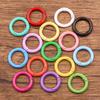 7 suministro directo de fábrica DIY color metal gota de aceite geométrico hebilla de resorte se puede abrir conector de joyería para cadena de perro