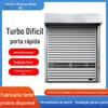 Porta de Alumínio Turbo Rápida e Resistente à Vento e Roubo Porta de Rolo Automática por Indução para Garagem