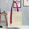 Bolsa de lona logo personalizado fita bolsa de compras grossa presente publicitário proteção ambiental bolsa tote portátil personalizada urgente