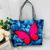 Bolso de Hombro Nuevo Estampado, Bolso de Lona para Mujer de Mano, Bolso Tote Estilo Coreano de Gran Capacidad, Bolso Artístico para Estudiante