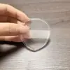 Esponja de gelatina transparente que no absorbe el polvo, Esponja de maquillaje elástica que no se pega al polvo, Herramienta de belleza de silicona ultrasuave, Esponja para el pulgar