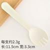 Tenedor y Cuchara Desechables Empaquetados Individualmente Material Esmerilado Engrosado Venta al por Mayor Comercial Cuchara para Postre Tenedor y Cuchara para Pastel Tenedor de Plástico