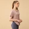 Camiseta Solta de Yoga Feminina Secagem Rápida Manga Curta Tamanho Grande 210 Jin Blusa Top Emagrecedor para Corrida e Uso Roupas Fitness