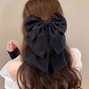 Moño Escape Princesa Pinza de Agarre Doble Cara Negro Pasador de Pelo de Alto Sentido Parte Trasera Cabeza Pinza de Tiburón Accesorios para el Cabello Sombrerería Venta al por Mayor