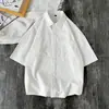 Estação de primavera e outono, algodão puro, camisa de manga comprida estilo urbano japonês, estilo casual americano, perfeita para usar em camadas, camiseta de algodão puro