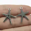 26x 22mm 1,4g multicolor venda quente vintage liga de zinco acessórios animal marinho pingente de estrela-do-mar