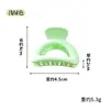 Pinza de garra pequeña de medio círculo color macarrón de 4.5 cm, artefacto para fijar coleta, pinza para moño, pinza para el pelo de temperamento para mujeres, pinza para el pelo