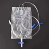 Bolsa de Drenaje Delcon, Bolsa de Recolección de Orina Antirreflejo, Uso Médico y Doméstico, Bolsa de Orina Extendida y Engrosada, 1000 ml, 20 Piezas por Bolsa