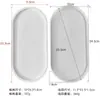 Posavasos epoxi transfronterizo molde de silicona DIY geométrico resina yeso hormigón cemento molde de bandeja de escritorio