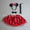 Carnaval Halloween Puntos Mickey Diadema Pinza para el Cabello Falda Minnie Traje de Princesa Vestido de Fiesta de Baile Infantil