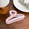 Pinza para el Cabello Grande con Patrón de Mármol de Gama Alta, Material de PC, Pasador Anticaída, Peinado Recogido en la Parte Trasera de la Cabeza, Moderno Accesorio para el Cabello de Pinza Tiburón