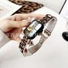 Para Apple Watch Watch iwatch10 Correa de Acrílico con Estampado de Leopardo de Tres Cuentas Moda Combinable