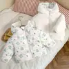 Novos Casacos de Penas Reversíveis Outono/Inverno da Amazon para Crianças, Casacos Curtos Espessos de Veludo para Crianças, Transmissão ao Vivo Transfronteiriça