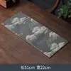Alfombrilla de Té de Doble Cara Dazantang Xiangyunsha con Base de Bandeja de Té Vintage Inspirada en el Zen, Camino de Mesa Retro, Mantel de Tela, Paño de Té, Accesorio para Ceremonia del Té