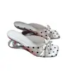Temporada del Primer Encuentro: Sandalias de Tacón Alto con Lazo de Lunares y Corazón, Diseño de Nicho Retro Hecho a Mano Minimalista para Mujer en Verano