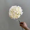 Flor de Hortensia Artificial para Decoración de Boda, Flor de Hortensia Grande Individual para Escena de Arco Floral de Boda de Hotel, Flor Falsa