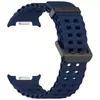 Qingfeng es Adecuado para Correas de Reloj Samsung Watch8/9 Marine y Correas de Reloj de Silicona Hebilla Doble Fila Watch8 Classic