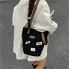 Bolso de Pana para Mujer Gran Capacidad 2025 Nuevo Otoño e Invierno Versátil Bolso de Hombro Cruzado Ropa de Trabajo Casual Bolso Cubo