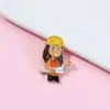Broches Creativos con Personas de Diversas Industrias, Insignias Metálicas con Temática de Poder Femenino, Pines Decorativos para Mochilas y Ropa, Artículos Conmemorativos