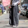 Calças Retas Largas de Verão Estilo Hong Kong Estilo Coreano Retro Tendência Marca Fashionável High Street Perna Larga Calças Torre Jeans Masculino Tendência