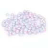 Cuentas Redondas de Perlas de Imitación ABS de Colores, Materiales para Pendientes DIY Hechos a Mano con Agujeros para Hacer Accesorios para el Cabello, Pulseras y Cuentas Sueltas