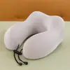 Almohada de Viaje en Forma de U para el Cuello, Almohada Portátil para Avión, Reposacabezas para el Cuello de Coche, para Dormir en Viajes Largos, Almohada Cervical en Forma de U para Trenes de Alta Velocidad