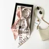 Bufanda de Seda Larga de Moda Lujo Ligero, Seda Sintética de Gama Alta para Mujer, Accesorio de Cinturón, Bufanda de Seda a Juego para Camisas de Mujer, Venta al por Mayor