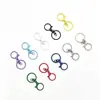 Color de Fábrica Llavero Aleación de Zinc Cierre de Langosta Anillo para Llaves Anillo en Forma de 8 Juego de Tres Piezas Accesorios de Joyería