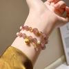 Novas Pulseiras Coloridas de Cristal Natural, Joias de Luxo Exclusivas de Alta Qualidade, Acessórios Versáteis e Estilosos