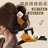 Atacado de acessórios de cabelo Dongdaemun Coreia: Grampos de cabelo da nuca da moda para mulheres, presilhas tubarão de alta qualidade e requintadas