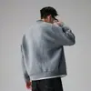 Suéter Cárdigan Holgado Estilo Nube Retro Americano Falso de Dos Piezas Bloque de Color para Hombre Primavera Otoño Invierno Ropa de Abrigo de Punto Estilo Old Money