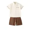 Uniforme Escolar Primaria Estilo Británico 61 Atuendo de Presentación para Coro Infantil Uniforme de Verano para Jardín de Infancia Conjunto de Uniforme para Clase de Graduación