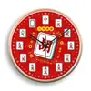 Reloj de Pared Popular Modelo 2026 para Sala de Mahjong, Reloj de Pared Decorativo para Sala de Ajedrez y Cartas, Reloj de Pared Silencioso Creativo para Sala de Estar