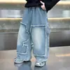 Jeans para niño para primavera y otoño 2026, nueva colección de otoño, pantalones anchos infantiles, pantalones largos rectos casuales para niño para otoño