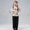 Traje de actuación de niña de aldea para niños Recolección de té Danza Yangge Hermana agricultora Traje de Aqing Niña pequeña Étnico