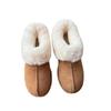 Botas de Nieve Sangpo para Mujer Tartán Piel Sintética de Una Pieza Boca Baja Algodón de Nieve Lana Plana Forradas Calientes Zapatos de Algodón para Invierno