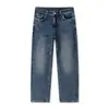 Jeans Rectos Lavados Retro Nuevos de Otoño e Invierno para Hombre, Pantalones Casuales Versátiles de Moda, Reductores de Edad, Tallas Grandes, Sueltos de Otoño