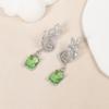 Pendientes de aguja de plata s925 de moda de lujo ligero, pendientes para mujer, nuevo diseño geométrico europeo y americano, joyería Joker de alta gama al por mayor