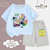 Traje infantil de Bob Esponja Pantalones Cuadrados para niños Ropa deportiva de verano Conjunto de dos piezas 2025 Ropa infantil Ropa de verano de algodón para niños