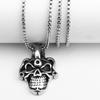 Collar de estrella Wang Yibo mismo calavera hip hop collar de hombre Halloween acero de titanio collar largo de calavera