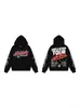 Moda Estadounidense Transfronteriza Hellstar Calle Estadounidense Hip-Hop Versátil Casual Otoño e Invierno Sudadera con Capucha Estampada