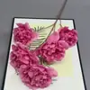 Comercio Transfronterizo 5 Flores Artificiales de Peonía Grande Ramo de Tallo Único Materiales de Flores Artificiales para Boda Flores Falsas Artificiales Flores de Boda